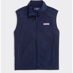 Vineyard Vines navy Blue Fleece Vest Kids XL